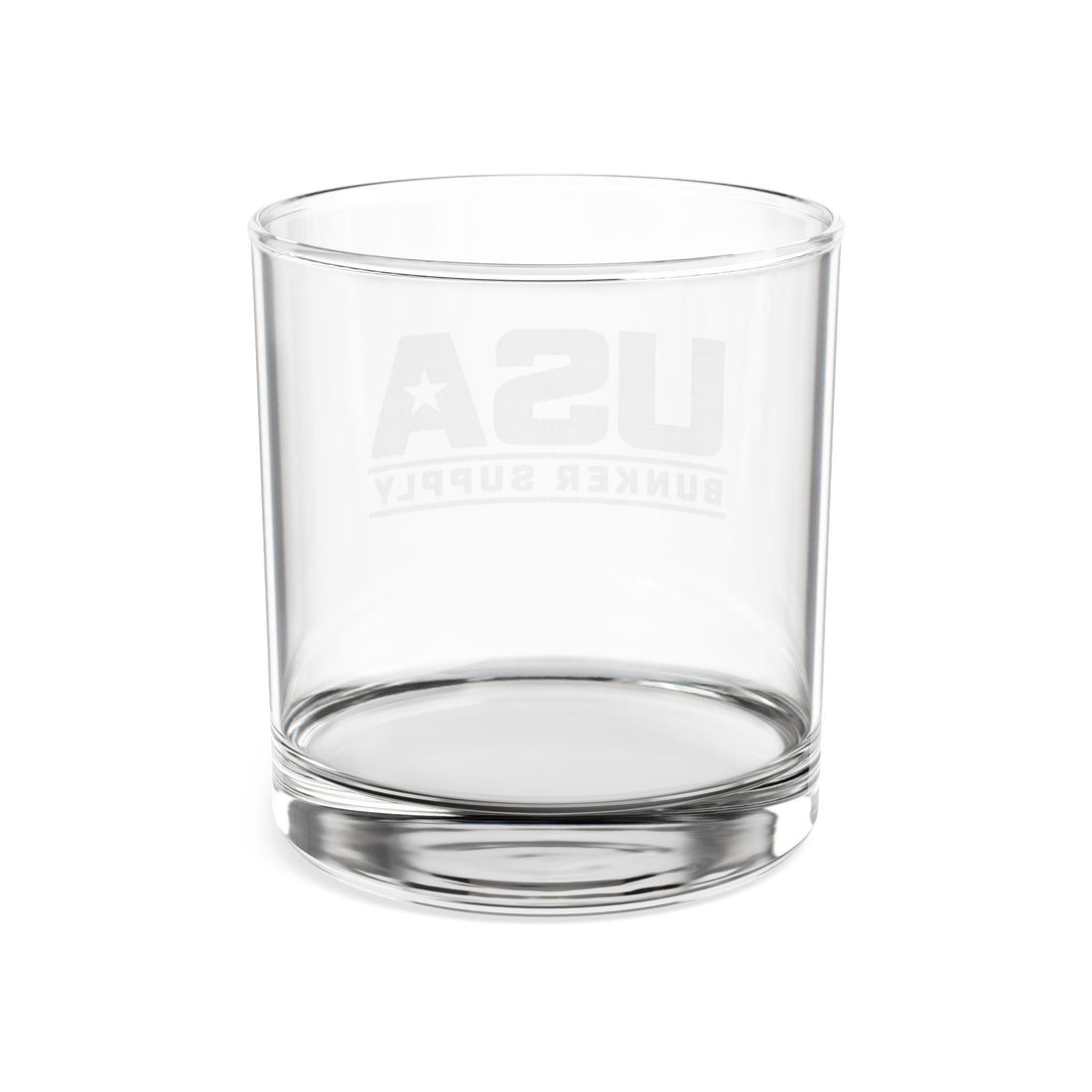 Engraved USA Bunker Supply Whiskey Glass – 10.5 oz Rocks Glass