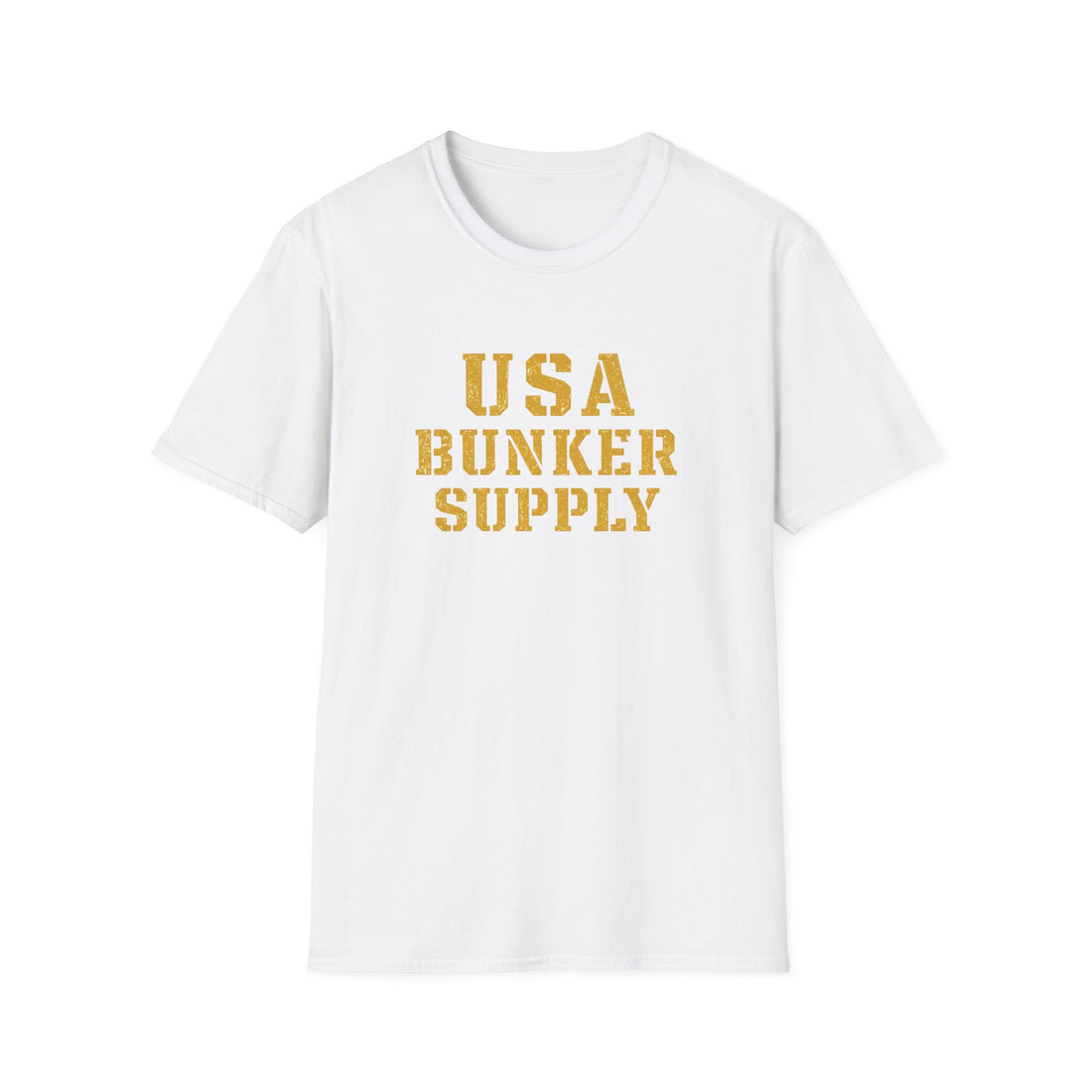 USA Bunker Supply Military Stencil T-Shirt