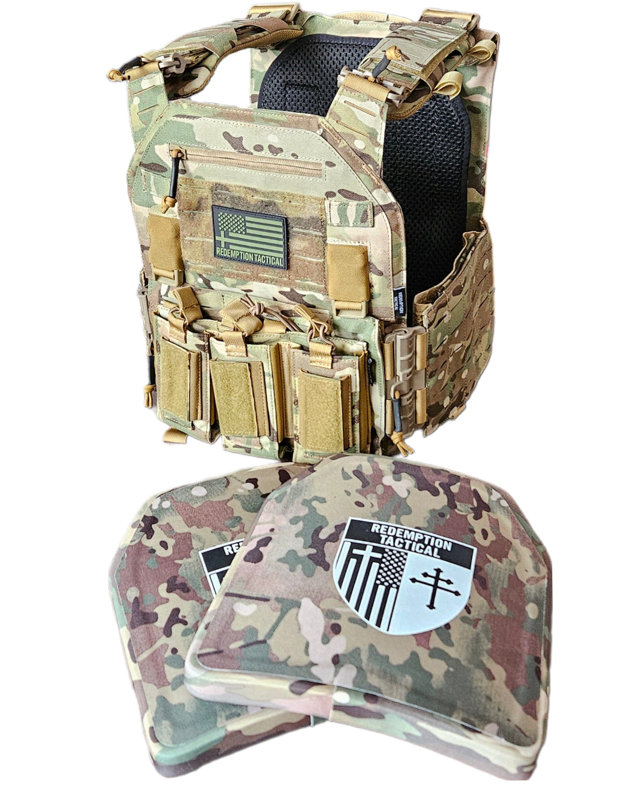 RT CRUSADER 2.0® ARMOR KIT Front/Back Plates LIGHTWEIGHT LEVEL IV  (2) 10x12 Front/Back Plates Full Kit